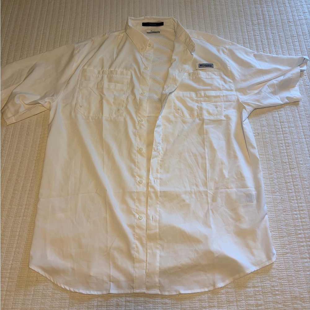 NWOT Mens Large Tall Columbia button up